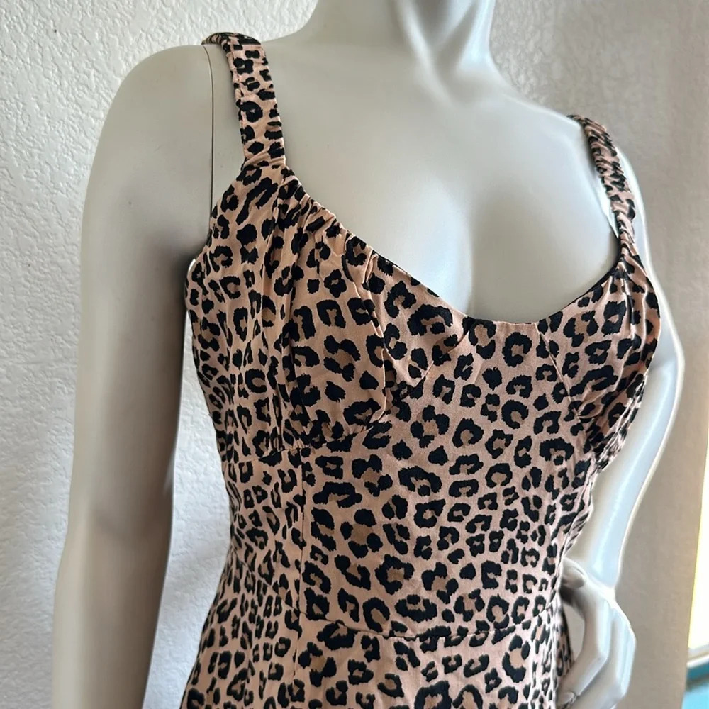 Code X Mode Leopard Print Midi Sundress - image 6